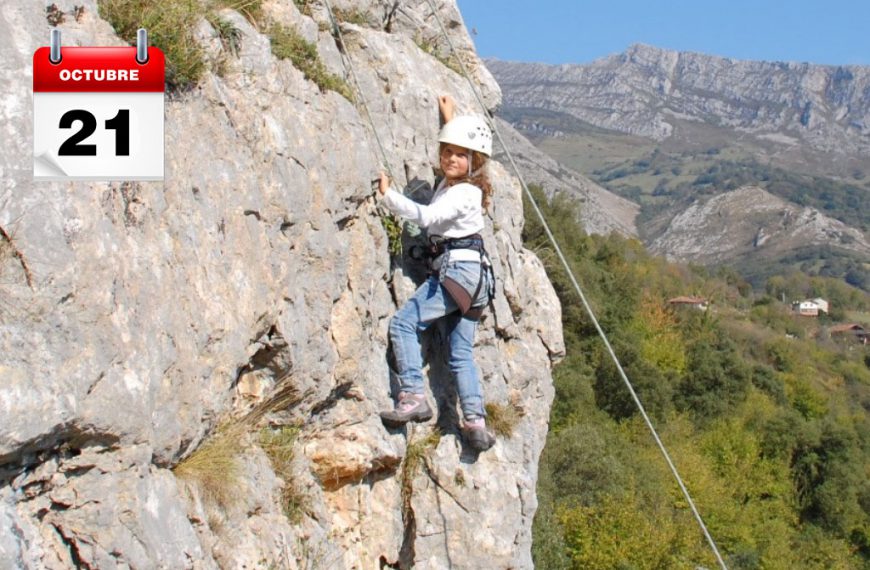 Escalada con niños en Asturias