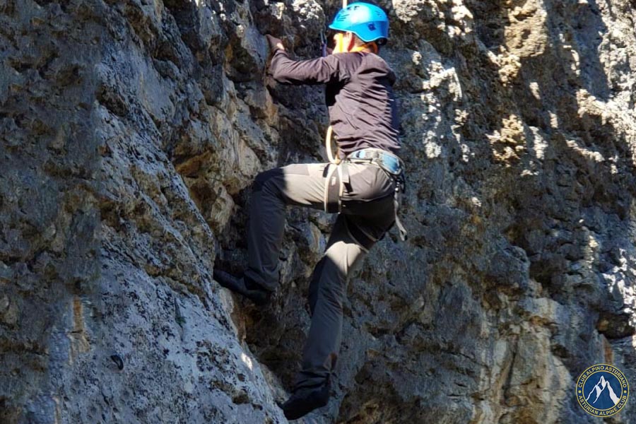 Bautismo de escalada en Pelgano Asturias