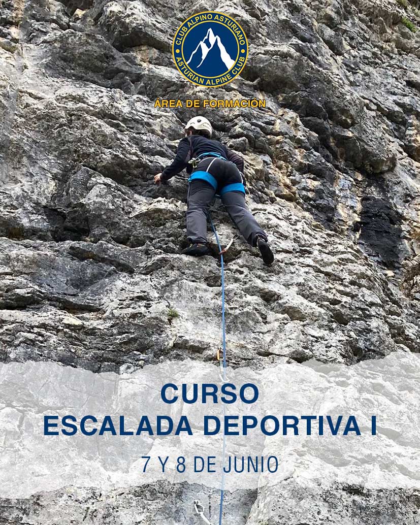 Curso escalada deportiva en Asturias