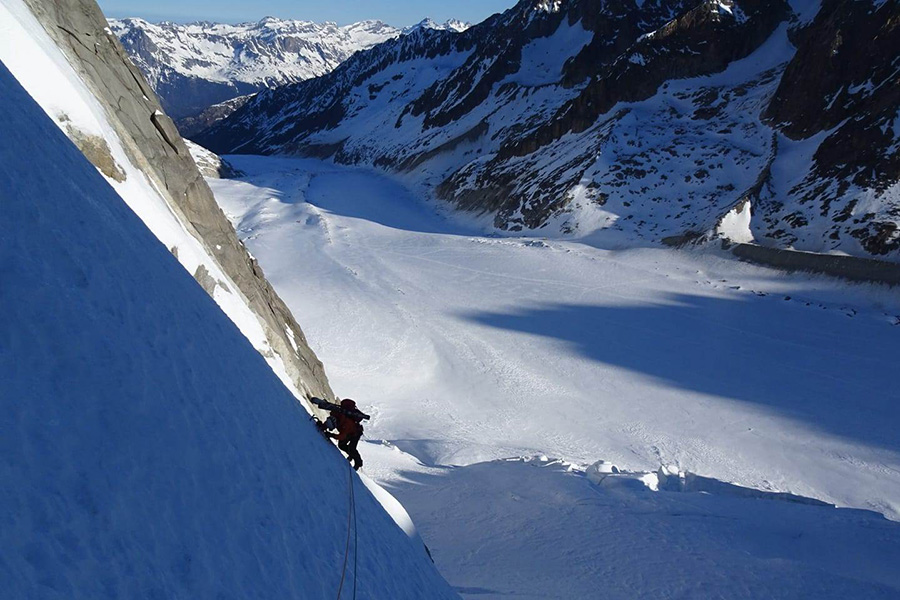 Couloir Lagarde Direct ruta destacada de Rafa Via premiada por el Club Alpino Asturiano